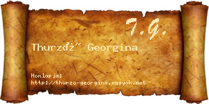 Thurzó Georgina névjegykártya
