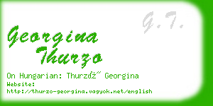 georgina thurzo business card